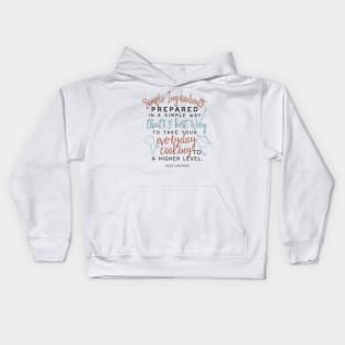 Simple ingredients and everyday cooking design I Kids Hoodie